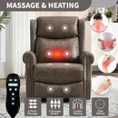 Heat Massage Manual Recliner Chair