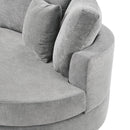 Modern 3 Seater Upholstered Sofa With Curved Design by HouseOfZazla
