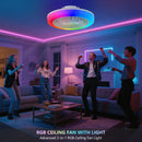 18 Inch Ceiling Fan with RGB Light and Remote Control by HouseOfZazla