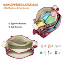 5PCS Baby Nappy Diaper Bags Set Mummy Diaper Shoulder Bags w/ Nappy Changing Pad Insulated Pockets Travel Tote Bags For Mom Dad