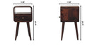 Mini Curve Open Bedside Nightstand by HouseOfZazla