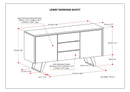 Lowry - Modern Industrial Sideboard Buffet