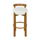 Elise Indoor Wooden Low Back Barstool by HouseOfZazla