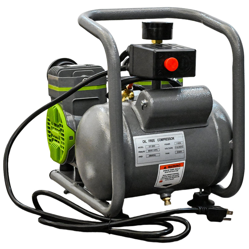 Oil Free Air Compressor with Quiet Low Noise and Portable Design
