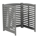 3 Panel Outdoor Wooden Air Conditioner Fence