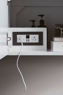 James Martin Columbia 36" Floating Single Bathroom Vanity, Glossy White