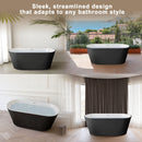 Glossy Freestanding Bathtub With Toe Tap Drain by HouseOfZazla
