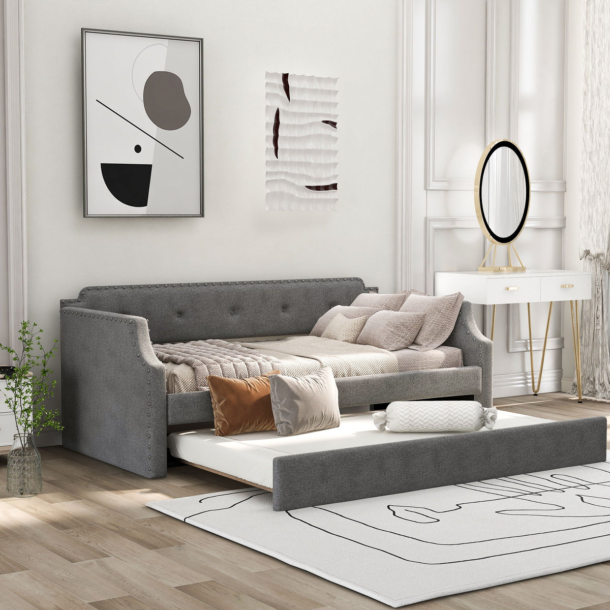 Upholstered Daybed With Trundle, photo 8 of 40