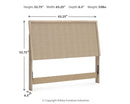 Cielden - Two-Tone - Panel Headboard by Unique Piece Furniture