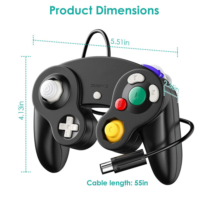 Shock Wired Game Controller Gamepad Compatible with Nintendo Wii Gamecube, photo 2 of 10