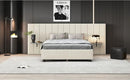 Upholstered Platform Bed With Big Headboard by HouseOfZazla