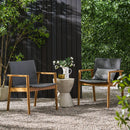 Tranquilize Outdoor Wooden Club Chair Set of 2 - Light Brown by HouseOfZazla