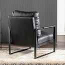 Classic Mid Century Modern Accent Chair With Durable Square Metal Frame, Armchair by Unique Piece Furniture