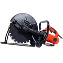 Electric 14" Cut Off Saw With Wet / Dry Functionality And Water Line Attachment Metal, 30" Length - Black by HouseOfZazla