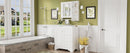 Bathroom Vanity With Sink, Modern Elegant Bathroom Storage Cabinet With 3 Drawers And Adjustable Shelves, Freestanding Vanity Set With Mirror Cabinet, Single Sink Bathroom Vanity by HouseOfZazla