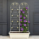 Metal Garden Trellis Rustproof Trellis For Climbing Plant Outdoor Flower Support by HouseOfZazla