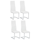 Montclair Upholstered Dining Side Chair White (Set of 4)