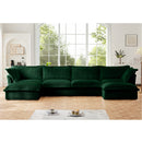 Slipcovered U Shape Sectional Sofa
