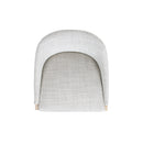Newport 30.5" Coastal Curved Back Upholstered Barstool