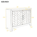 40" Modern Cabinets with Unique Design Doors with 1 Adjustable Shelves,Suitable for Multiple Rooms Such as Living Room and Study Room