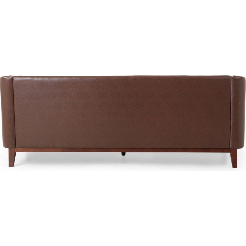 81" PU Sofa,Tufted Back,Solid Wood legs,Living Room and Study