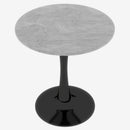 27.6-Inch Round Faux Marble Dining Table by HouseOfZazla