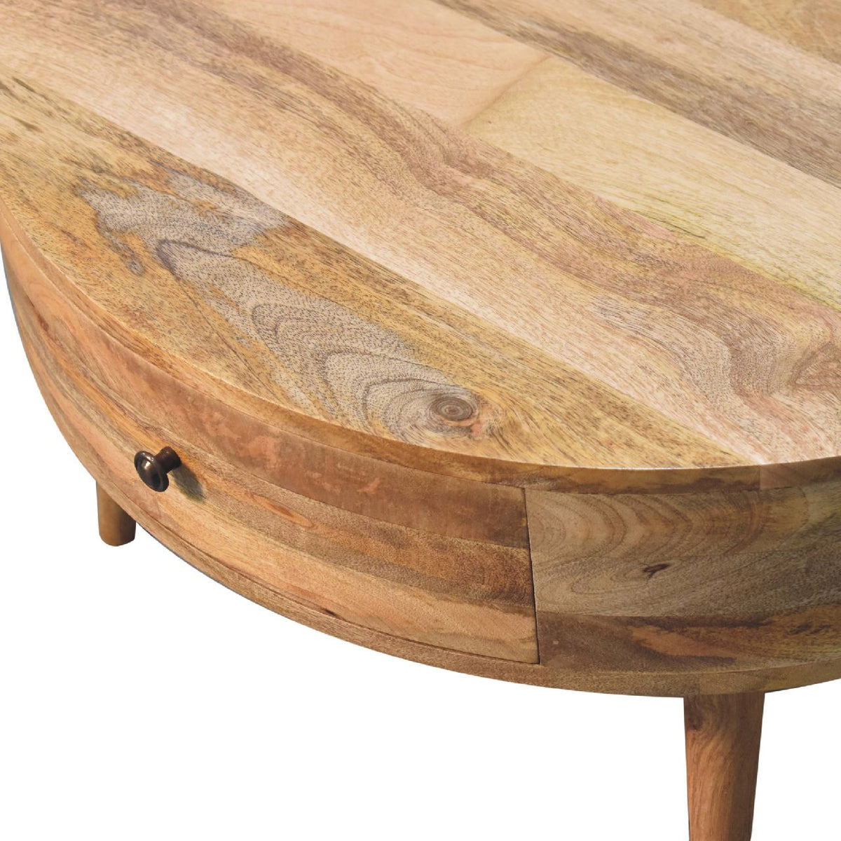 Solid Wood Odyssey Coffee Table, 2-Drawers, Oak-ish, photo 7 of 10