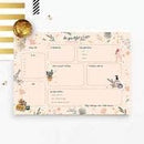 Bliss Collections Daily Planning Pad, To Do List Notebook - Beautiful - Undated Tear-Off Sheets Notepad - Day or Work Calendar, Organizer, Scheduler for Goals, Tasks, Ideas - 8.5" x 11", 50 Sheets by CozyNest Decor