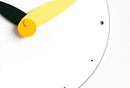 Stephanie Imports Modern Minimalist Yellow & Black Wall Clock by CozyNest Decor
