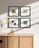 Square Black Set of 4