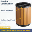 22-Gallon Heavy-Duty Commercial Outdoor Round Two-Stream Trash Can (SAK59821)