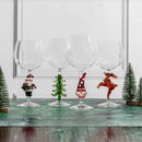 3D Christmas Tree Wine Glasses