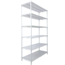 6 Tier 6000Lbs Capacity Nsf Metal Shelf Wire Shelving Unit, Heavy Duty Adjustable Storage Rack With Wheels & Shelf Liners For Commercial Grade Utility Steel Storage Rack by HouseOfZazla