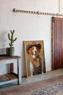 Brittany Spaniel Cowboy in Sunset Bandana