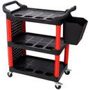 3 Tier Rolling Auto Detail Cart with Wheels