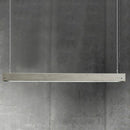 GobekUsa Rectangular LED Pendant Light - Cement Grey Island Hanging for Dining Room - Simplicity in Design