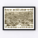 Vintage Map of Middletown, New York 1921