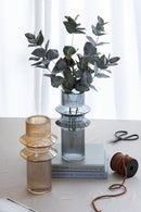 D5.9x11.8'H Fluted Accent Vases with Ribbed Design, Set of 2 by HouseOfZazla