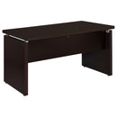 Floating - Top Computer Desk With Pullout Keyboard Shelf - Brown by HouseOfZazla