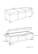 Avalon - Multifunctional Storage Ottoman Bench by Unique Piece Furniture