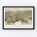 Vintage Map of Middletown, New York 1922