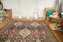 8.5x12 Unusual Antique Lavar Kerman Carpet