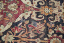 8.5x12 Unusual Antique Lavar Kerman Carpet
