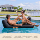 Lux Inflatable Chaise Pool Lounger with Sunbrella® Fabric