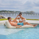 Lux Inflatable Chaise Pool Lounger with Sunbrella® Fabric