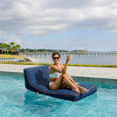 Lux Inflatable Chaise Pool Lounger with Sunbrella® Fabric