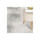 Geometrix - 5'3" X 7'3" Area Rug, Geometric 3D Effect - Ivory / Gray by HouseOfZazla