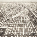 Vintage Map of Jamaica, New York 1908