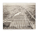 Vintage Map of Jamaica, New York 1908