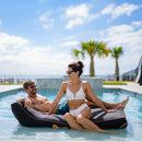 Lux Double Inflatable Chaise Pool Float with Sunbrella® Fabric